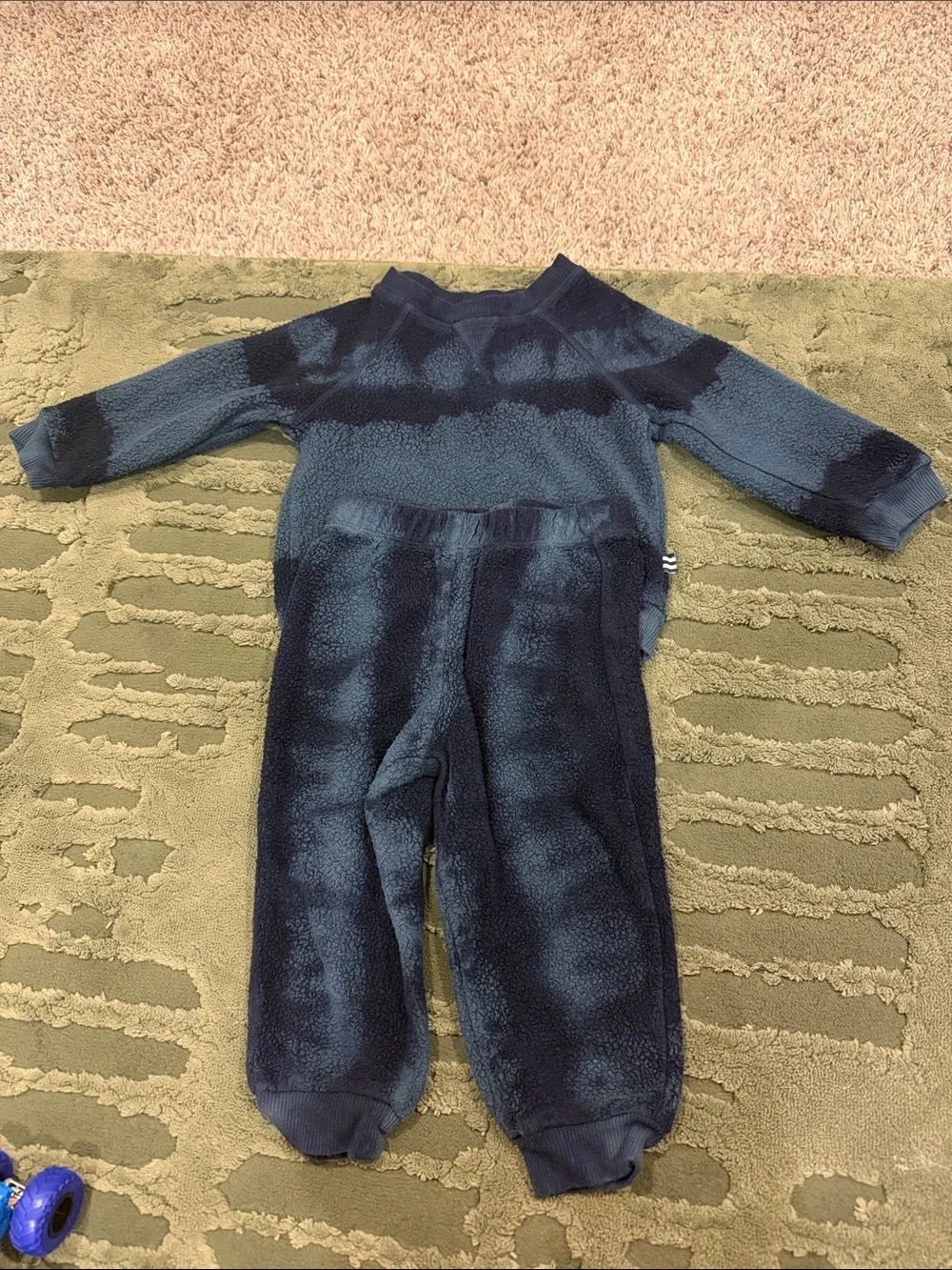 Splendid Blue Tie Dye Fleece Set 12-18M